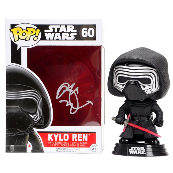 Adam Driver Autographed Star Wars: The Force Awakens Kylo Ren Masked POP Vinyl Bobble-Head Figure 