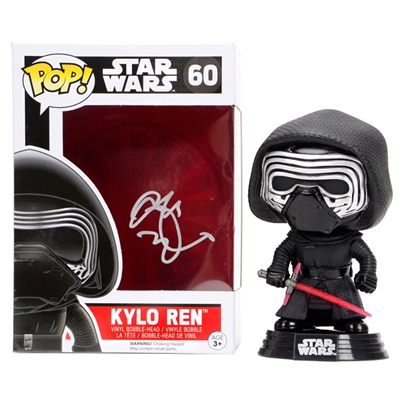 Adam Driver Autographed Star Wars: The Force Awakens Kylo Ren Masked POP Vinyl Bobble-Head Figure 