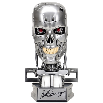Arnold Schwarzenegger Autographed Terminator T-800 Endoskeleton 1:1 Scale Bust #200/200