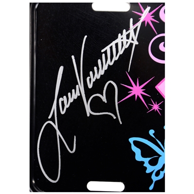 Laura Vandervoort Autographed Supergirl Licence Plate