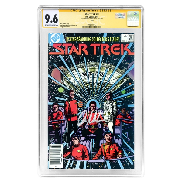 William Shatner Autographed Star Trek #1 CGC 9.6 Comic