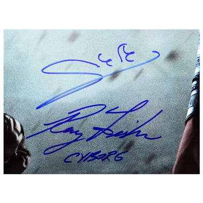 Gal Gadot and Ray Fisher Autographed Batman v Superman 27x40 Original D/S Poster