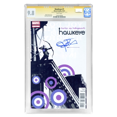 Jeremy Renner Autographed Hawkeye #1 CGC SS 9.8 Comic