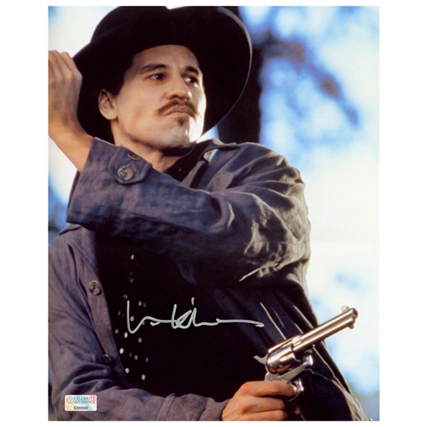Val Kilmer Autographed 8×10 Tombstone Scene Photo
