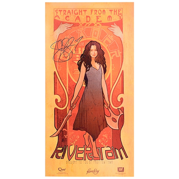 Summer Glau Autographed 12×24 Firefly River Tam Academy Poster