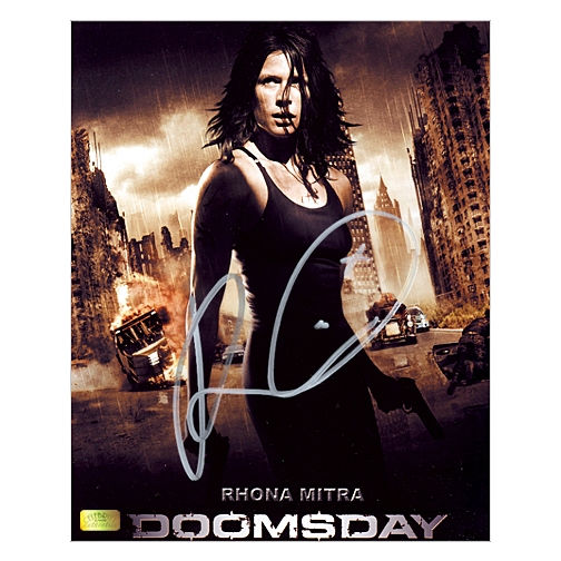 Rhona Mitra Autographed 8×10 Doomsday Advance Photo