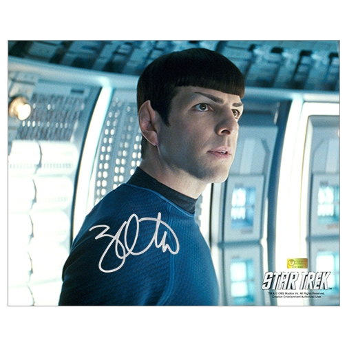 Zachary Quinto Autographed 8×10 Star Trek First Officer Spock Photo