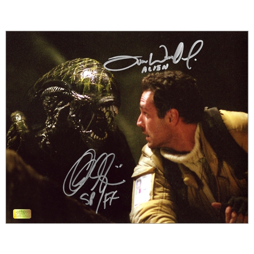 Alec Gillis and Tom Woodruff Jr. Autographed 8×10 Alien vs. Bova Photo