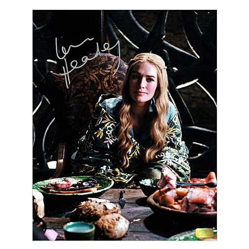 Lena Headey Autographed 8×10 Game of Thrones Cersei Dining Room Photo