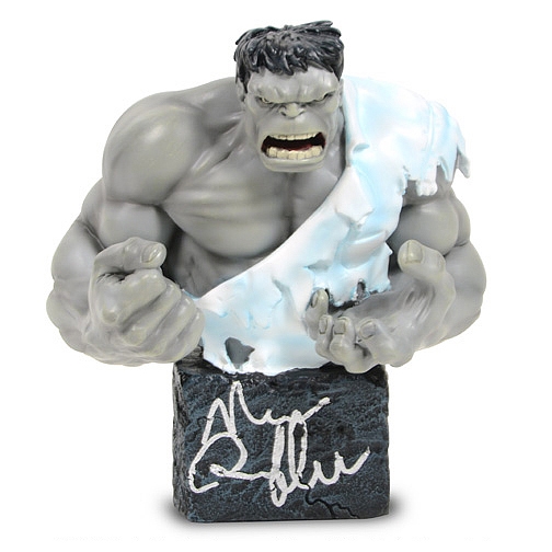 Mark Ruffalo Autographed The Incredible Hulk Grey Version Mini-Bust Statue