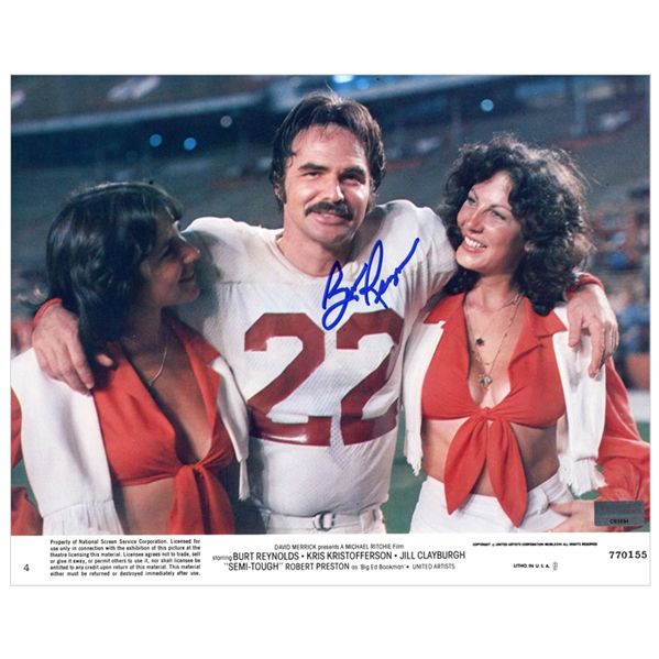 Burt Reynolds Autographed 8x10 Semi-Tough 1977 Lobby Card