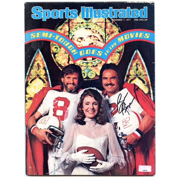 Burt Reynolds Autographed 8x10 Semi-Tough November 1977 Sports Illustrated Magazine 