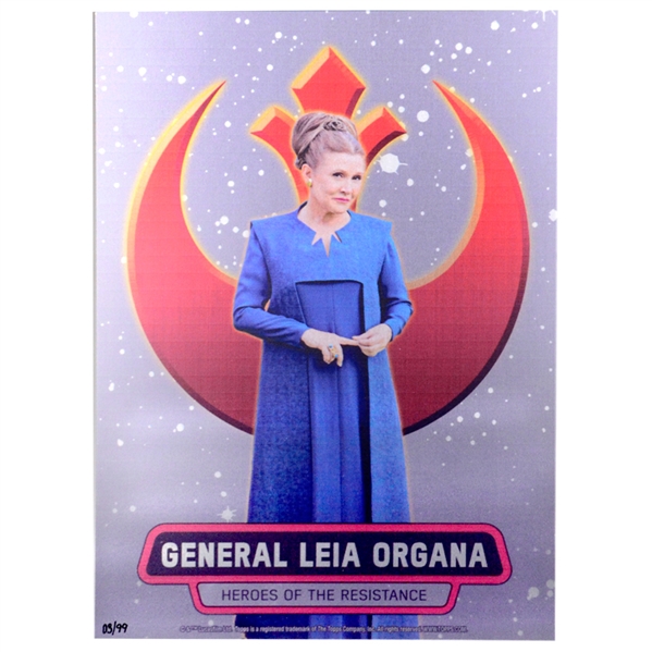 General Leia Organa Metal Trading Card #3/99