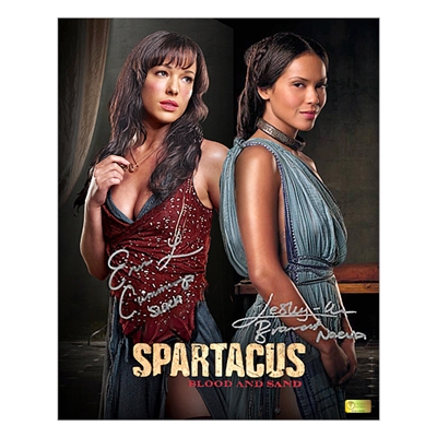 Erin Cummings and Lesley-Ann Brandt Autographed 8×10 Spartacus Photo