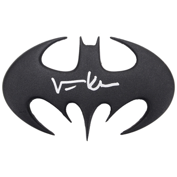Val Kilmer Autographed Batman Forever Cowl Emblem