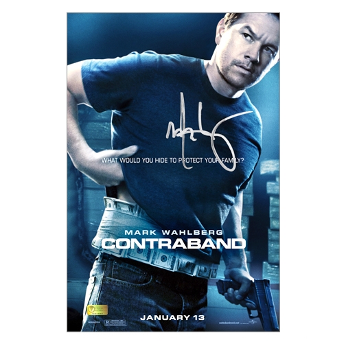 Mark Wahlberg Autographed 8x12 Contraband Movie Poster