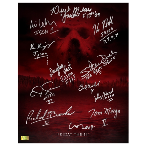 Friday the 13th Cast Autographed 11×14 Camp Blood Poster
