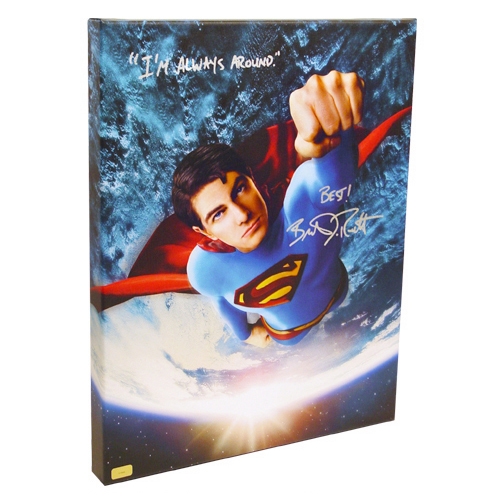 Brandon Routh Autographed 16x20 Superman Returns Flight Gallery Edition Canvas