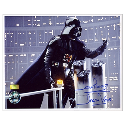 David Prowse Autographed Star Wars 8x10 Darth Vader Gantry Photo