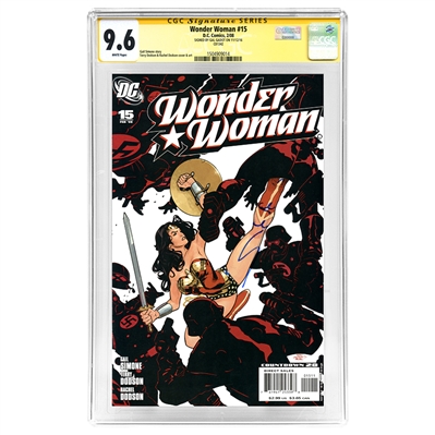 Gal Gadot Autographed Wonder Woman #15 CGC SS 9.6 Comic