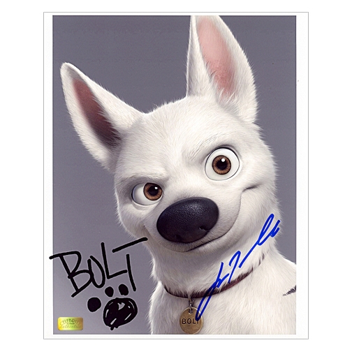John Travolta Autographed 8×10 Bolt Photo