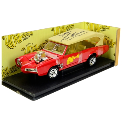 George Barris and Davey Jones Autographed Die-Cast 1:18 Scale Monkees Mobile