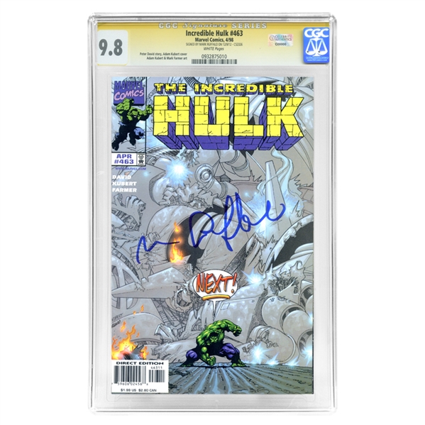 Mark Ruffalo Autographed CGC SS Signature Series 9.8 The Incredible Hulk #463 