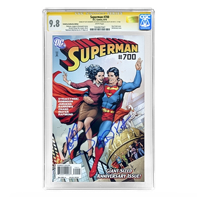 Brandon Routh and Kate Bosworth Autographed Superman #700 CGC SS Signature Series 9.8 Comic