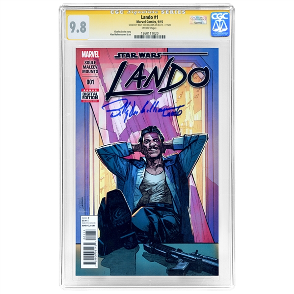 Billy Dee Williams Autographed CGC SS Signature Series 9.8 Star Wars Lando #1 Comic