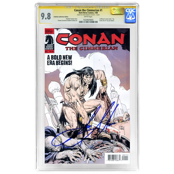 Jason Momoa Autographed CGC Signature Series 9.8 Conan the Cimmerian #1 Comic