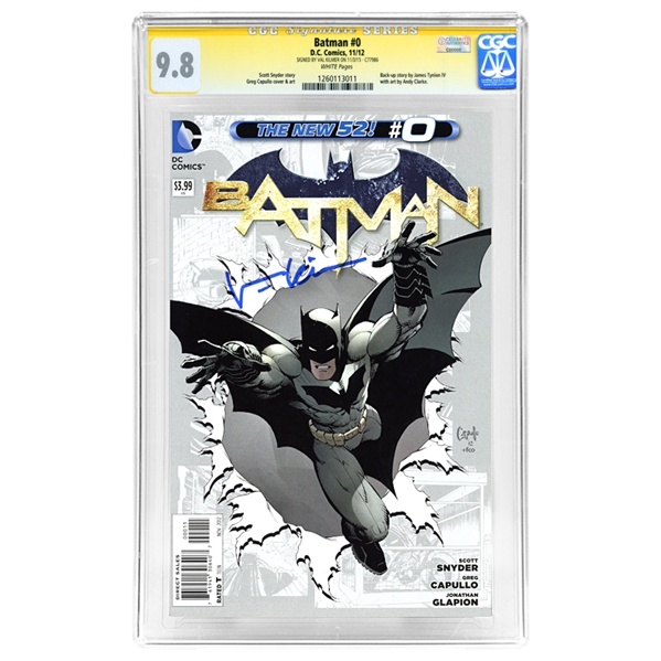 Val Kilmer Autographed The New 52 Batman #0 CGC SS 9.8