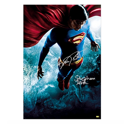 Brandon Routh and Stephan Bender Autographed 16×24 Superman Returns Poster Art