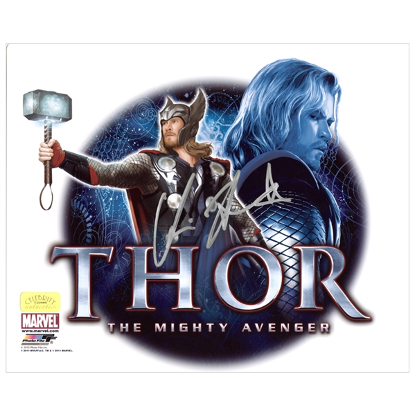 Chris Hemsworth Autographed 8x10 Thor Mighty Avenger Photo