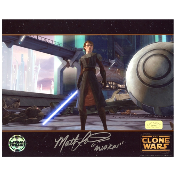Matt Lanter Autographed 8x10 Star Wars Anakin Limited Ed Photo