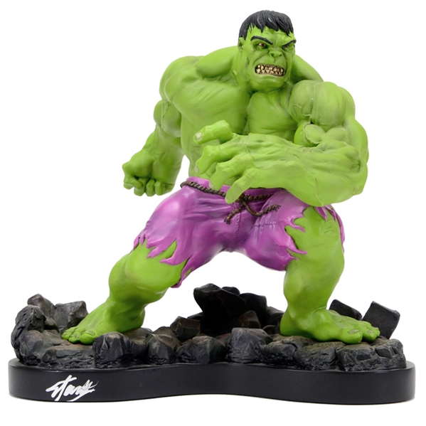 Stan Lee Autographed Incredible Hulk Bowen Studios Statue