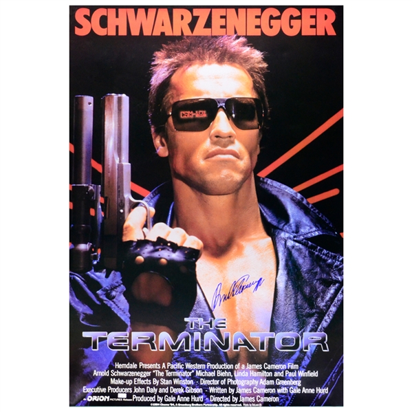 Arnold Schwarzenegger Autographed The Terminator 27x40 Movie Poster
