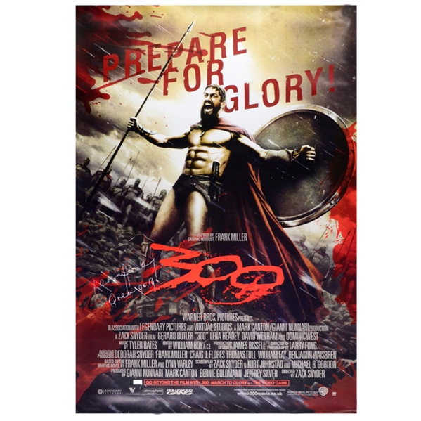 Lena Headey Autographed 300 27x40 Movie Poster