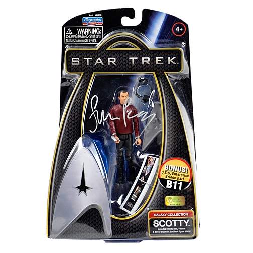 Simon Pegg Autographed Star Trek Scotty Action Figure