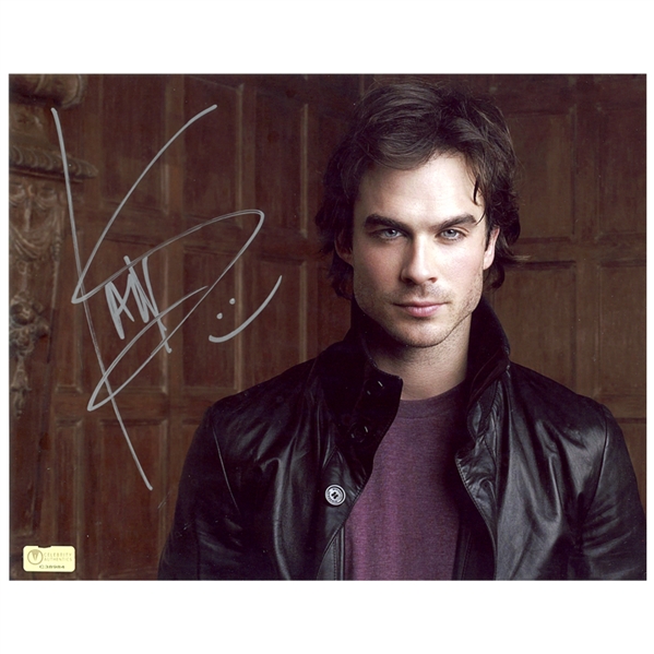 Ian Somerhalder Autographed Vampire Diaries 8x10 Photo