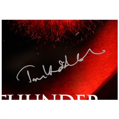Chris Hemsworth, Tom Hiddleston and Stan Lee Autographed 27x40 Thor Original Poster