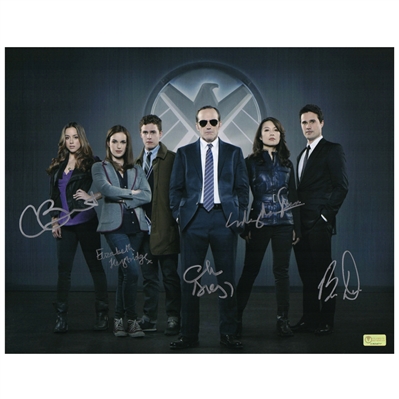 Clark Gregg, Chloe Bennet, Ming-Na Wen, Elizabeth Henstridge and Brett Dalton Autographed 11×14 Agents of S.H.I.E.L.D. Cast Photo
