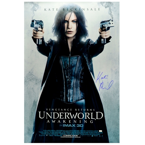 Kate Beckinsale Autographed 27x40 Original Underworld: Awakening Final Poster