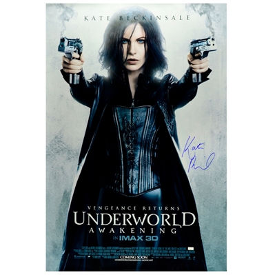 Kate Beckinsale Autographed 27x40 Original Underworld: Awakening Final Poster