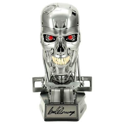 Arnold Schwarzenegger Autographed Terminator T-800 Endoskeleton 1:1 Scale Bust