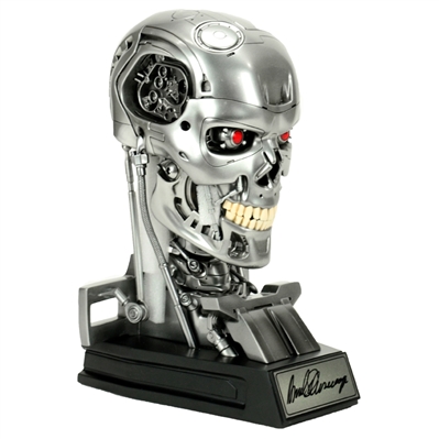 Arnold Schwarzenegger Autographed Terminator T-800 Endoskeleton 1:1 Scale Bust