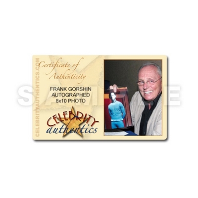 Frank Gorshin Autographed Star Trek 8x10 Bele Photo with 'Peace & Love' Inscription