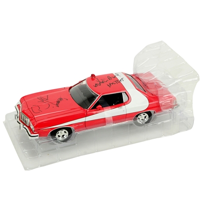 David Soul and Paul Michael Glaser Autographed Starsky & Hutch Torino 1:18 Scale Die-Cast Car