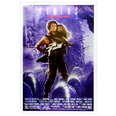 Aliens Cast Autographed 27x40 Aliens Movie Poster