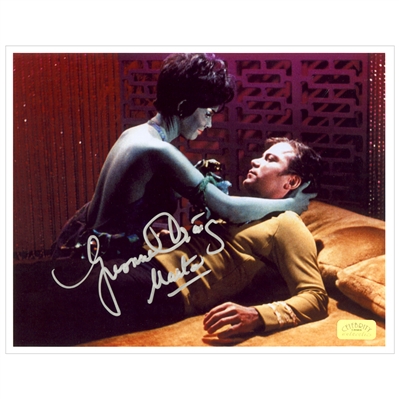 Yvonne Craig Autographed 8x10 Marta and Captain Kirk Photo