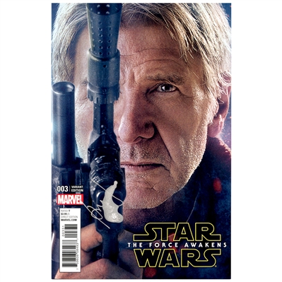 Harrison Ford Autographed Star Wars: The Force Awakens #3 Comic With Han Solo Variant Cover